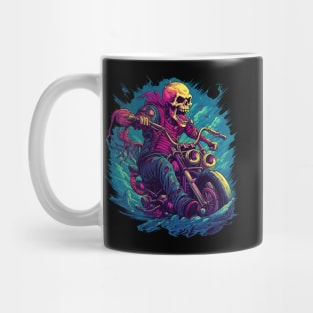 Skeleton Riding a Motorcycle Mug